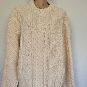 Irish knit oversized Handmade sweater